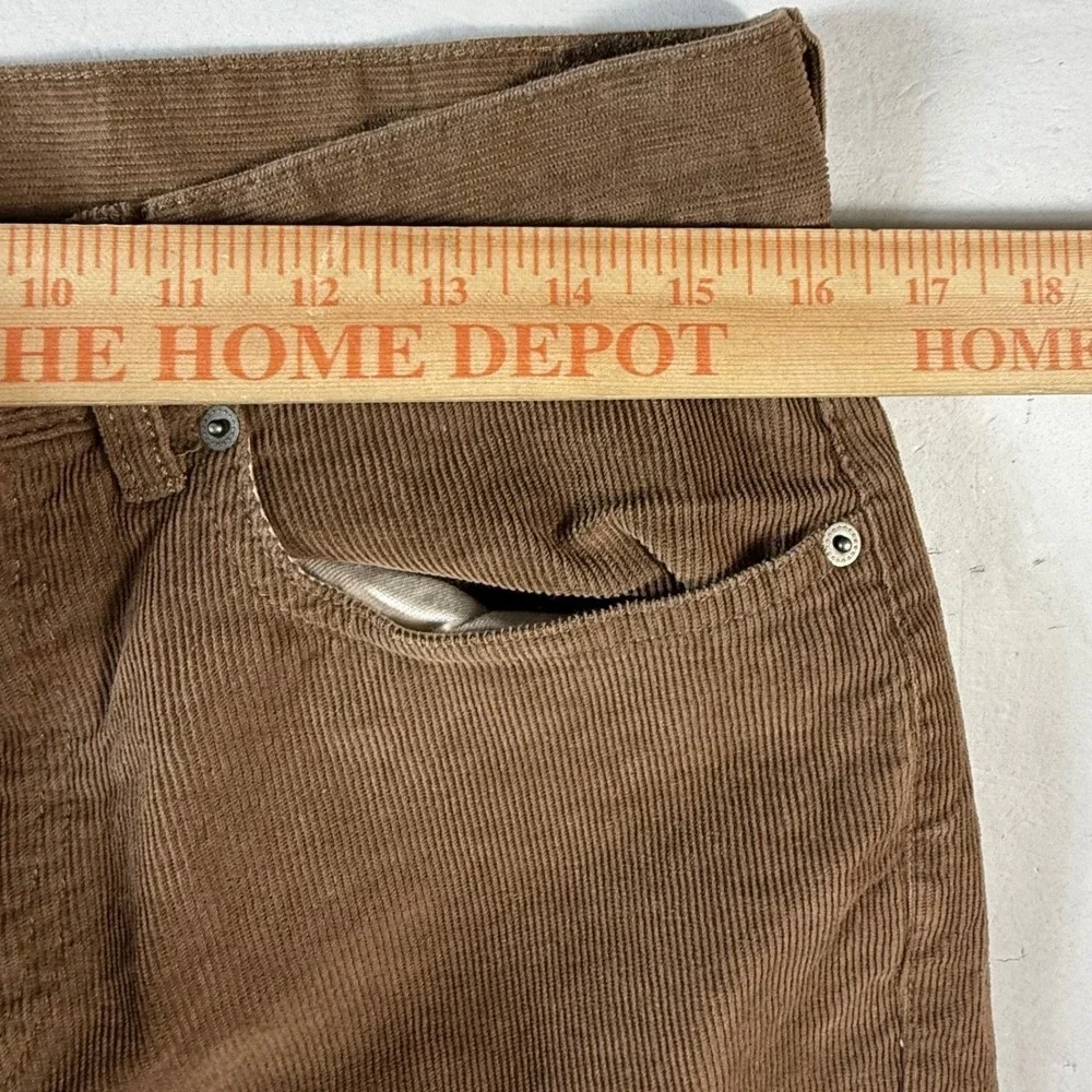 J Crew 484 Corduroy Pants Mens Size 32x32 Brown Tapered Leg‎ Performance Stretch